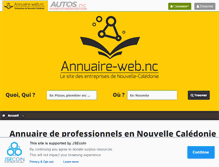 Tablet Screenshot of annuaire-web.nc